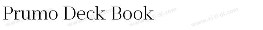 Prumo Deck Book字体转换